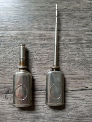 Vintage 2 Fishing Reel Oil Cans Made In Usa Oilers