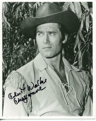 Clint Walker Autograph Actor Cheyenne The Dirty Dozen Kodiak Signed Photo