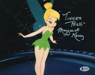 Margaret Kerry Tinker Bell Peter Pan Signed 8x10 Photo W/beckett Y76370