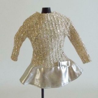 Barbie Salute To Silver Mini Dress 1885 Silver Sparkle Fashion 1969
