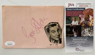 Garry Moore Signed Autographed 4x6 Album Page Jsa Certified Game Show Host
