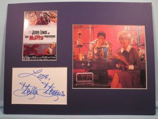 Jerry Lewis In " The Nutty Professor " Signed By Stella Stevens As Stella Purdy