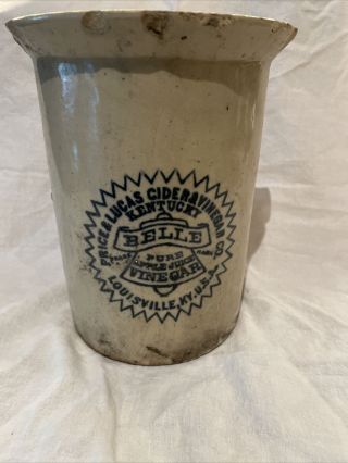 Vintage Price & Lucas Cider & Vinegar Co.  Stoneware