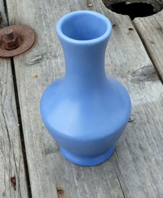 Catalina Island Pottery Catalina Island Bud Vase In Matt Blue
