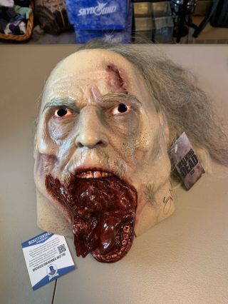 Greg Nicotero Signed Zombie Mask Beckett The Walking Dead