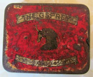 The Osprey.  Vintage Fish Hook Tin.  By Henry Wilkes & C0.  England.  Scarce