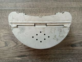 Vintage Aluminum Metal Belt Bait Box Worm Holder Fishing Box