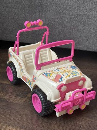 Vintage 1987 Mattel Barbie Party Blast White Dream Jeep