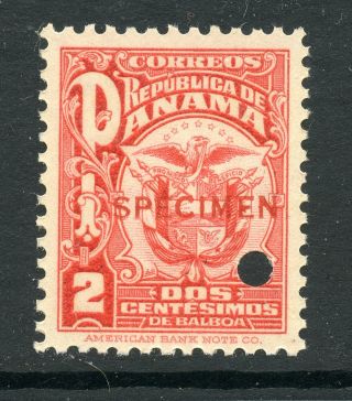 Panama Arms Issue Of 1924 With Large Specimen Overprint On 2c 236