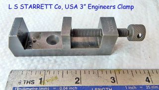 Antique Small 11/16 " Jaw Engineers Steel Milling Vice Ls Starrett Usa Old Tool