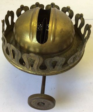 Antique Pat.  1890 Brass Improved Climax No 3 Over No 2 Oil Lamp Burner