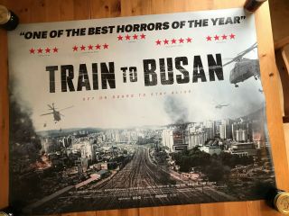 Train To Busan - Uk Quad Cinema Poster (2016 South Korean Zombie Film)