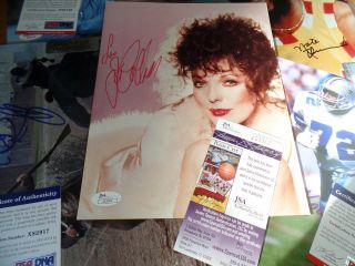 Joan Collins Autograph Dynasty Jsa Auto Signed 8x10 James Spence Full Name