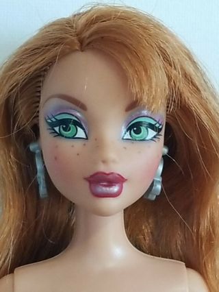 My Scene Barbie Doll Red Hair Green Eyes Freckles Cute