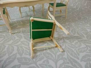 Vintage Pedigree Sindy Dining Table and Chairs 44582 Made in UK 3