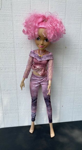 Disney Descendants 3 Audrey 28 " Fully Poseable Doll Just Play Pink Hair