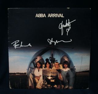 Abba • Autographed Arrival Album Cover By Benny,  Bjorn & Anni - Frid Lyndstad