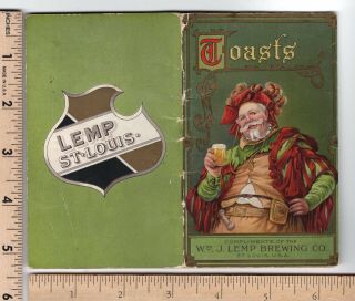 Toasts Booklet Wm.  J.  Lemp Brewing Co.  1911 St.  Louis Mo 36 - Pg Trade Card