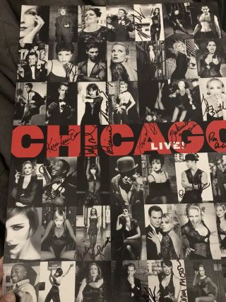 Chicago The Musical Cast Signed Broadway Poster 2008