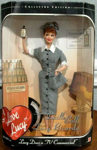 Barbie 1997 " Lucy Makes A Tv Commercial " Doll I Love Lucy Episode 30 - Nrfb