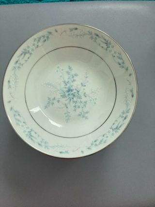 Noritake China Carolyn 2693 Blue/pale Pink Flowers 7.  5 " Soup Bowls Set Of 8