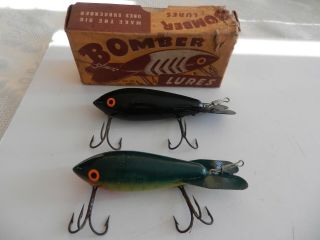 2 Vintage Bomber Fishing Lure 605 With One Box