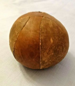 Antique Kenwel Joy - Ball Leather Medicine Ball? Exercise Ball Gym Ball Ken - Wel