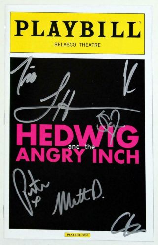 HEDWIG & THE ANGRY INCH Lena Hall,  John Cameron Mitchell,  Cast Signed Playbill 2