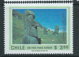 Chile 1981 Easter Island Isla De Pascua Moai Mnh Rapa Nui