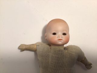Small Antique Bisque Head Baby Doll - A.  M.  351 - Needs TLC 2