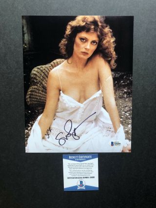 Susan Sarandon Autographed Signed 8x10 Photo Beckett Bas Sexy Hot Louise