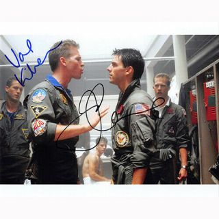 Tom Cruise & Val Kilmer - Top Gun (81640) - Autographed In Person 8x10 W/