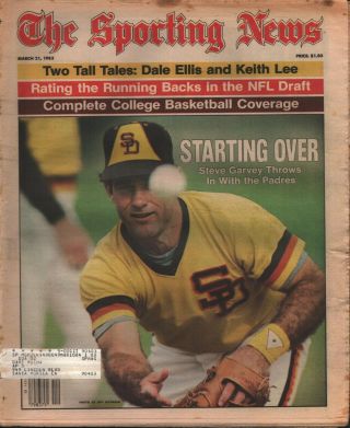 The Sporting News - March 21,  1983 - Steve Garvey - San Diego Padres - Baseball
