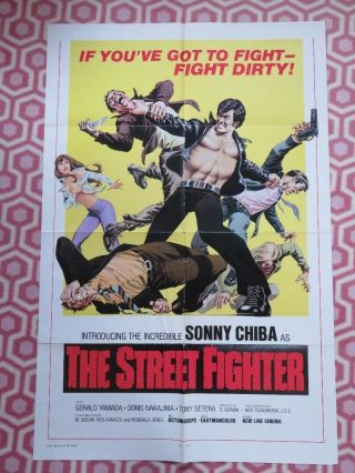 The Street Fighter Us One Sheet Poster Sonny Chiba 1975