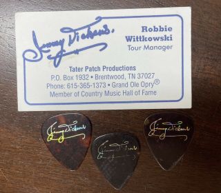 Little Jimmy Dickens Guitar Picks & Business Card