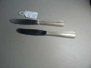 Vintage B.  P.  R.  Stainless Steel Blade Hotel Plate Small Butter Knives