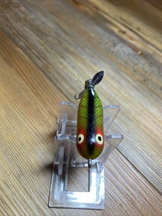 Vintage Fishing Lure Heddon Tiny Torpedo Great Color Bait 2