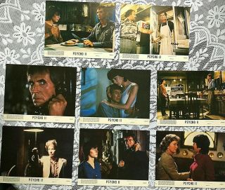 Psycho Ii Lobby Cards Full Set Of 8 10x8 1983 Anthony Perkins Meg Tilly