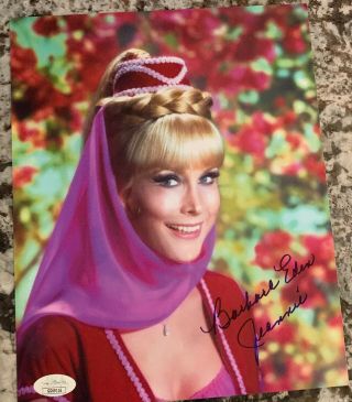 Barbara Eden Signed Photo Autograph Jsa I Dream Of Jeannie 8x10 Color