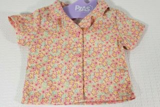 American Girl Doll Kit Retired Chicken Keeping Outfit Floral Shirt Only