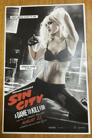 Jessica Alba Signed 11x17 Sin City A Dame To Kill For Poster Nancy Callahan