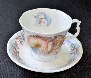 Royal Doulton England Brambly Hedge Porcelain Four Seasons - Winter Cup & Saucer