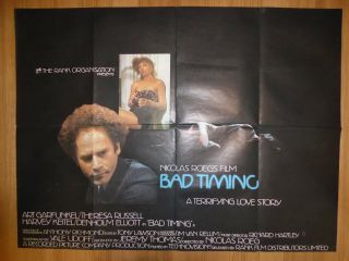 Bad Timing (1980) - Uk Quad Film/movie Poster,  Crime,  Harvey Keitel