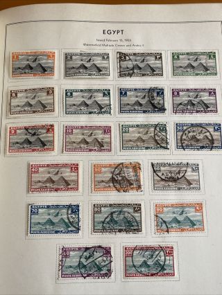 Egypt Air Mail Full Stamp Set 1933 - 20 Pcs,  3 Mh,  17,  See Photos