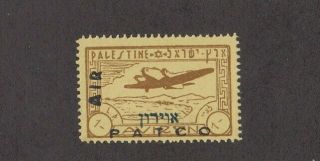 Israel 1948 Interim 1 Pound Patco Airmail Stamp Mnh