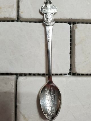 Vintage Rolex Bucherer Of Switzerland Geneve Collector Spoon Silver Plated Cb6.  9