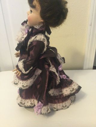 Victorian Style Purple Doll Dress - Ball Gown For 16” - Doll - All Snaps (p2)