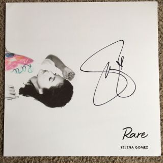 Autographed Album Cover Lithograph Rare Vinyl Lp Selena Gomez Signed