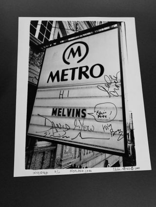 Melvins Chicago Metro Signed Numbered Rare Autographed By All Members