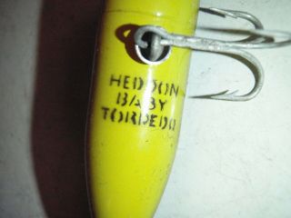 3 Vintage Heddon Baby Torpedo,  Sonar & Tiny Torpedo Fishing Lures Boxes 3